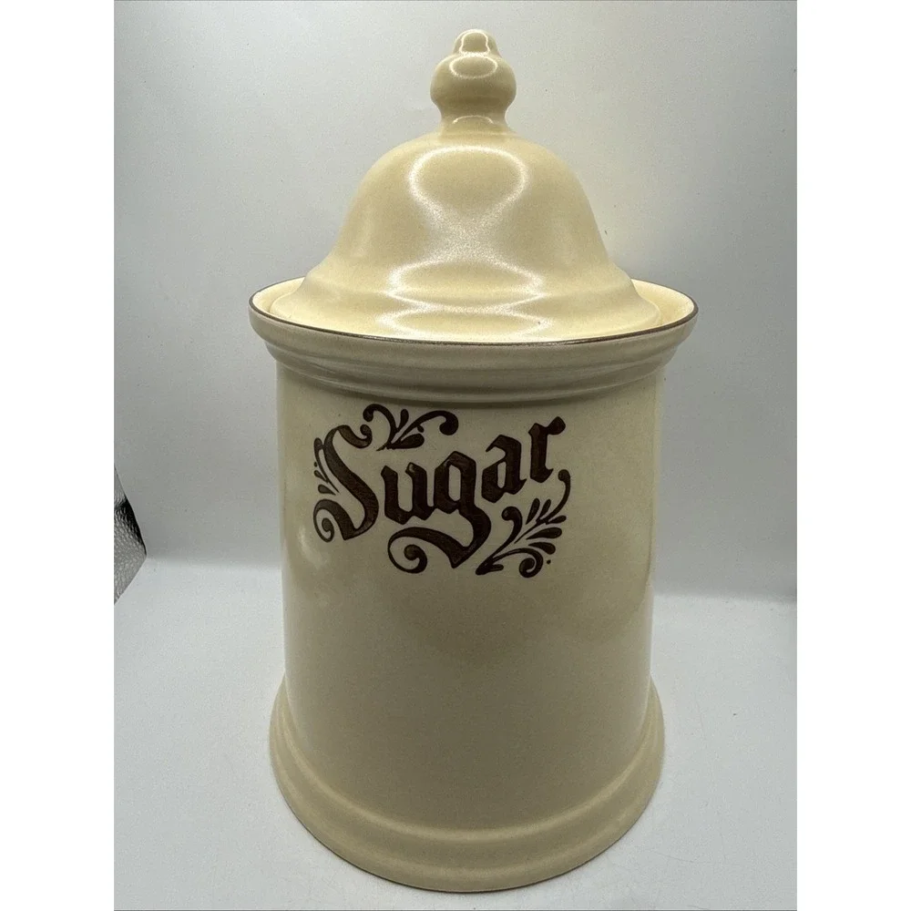 Vintage Pfaltzgraff Village Sugar Canister With Lid 6-507-11